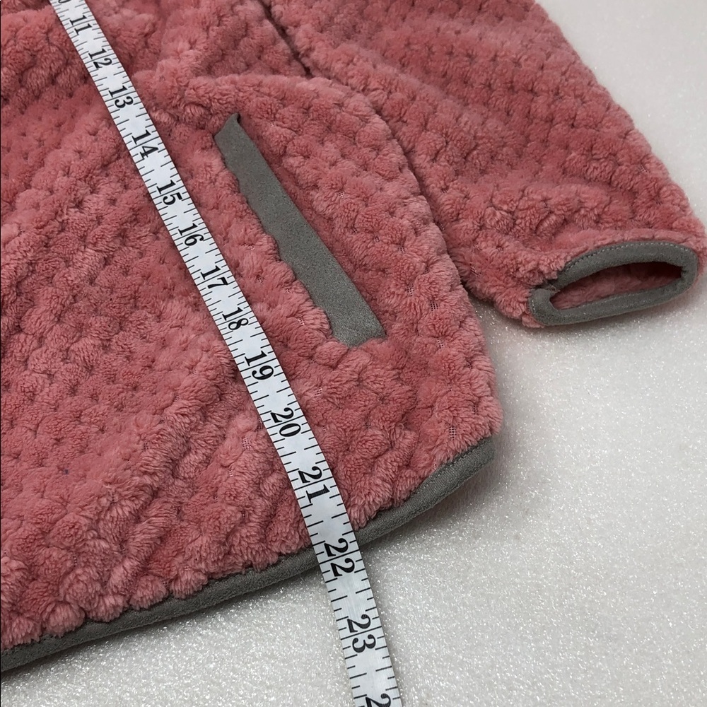 Simply Southern Pullover Pink And Gray Fleece Jacket Youth Size L - Picture 10 of 12